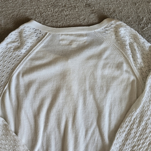 Pink Martini lightweight cream cardigan size large - Picture 8 of 12